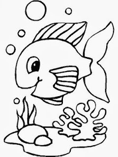 desenho de peixe para pintar