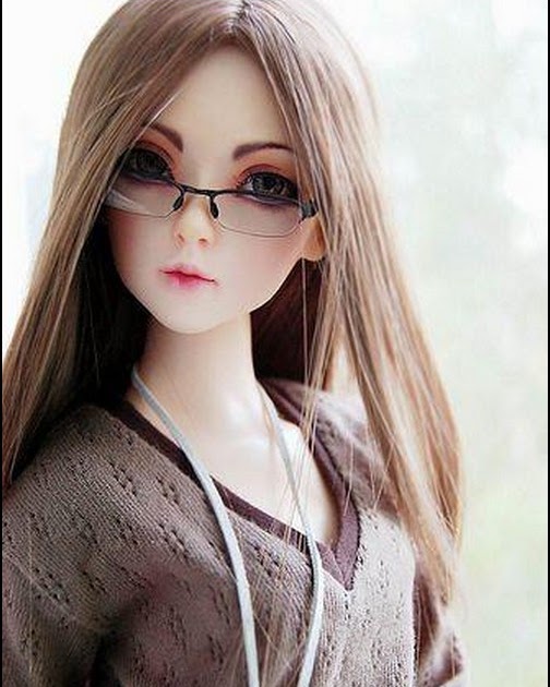 glasses, doll, girl, cute