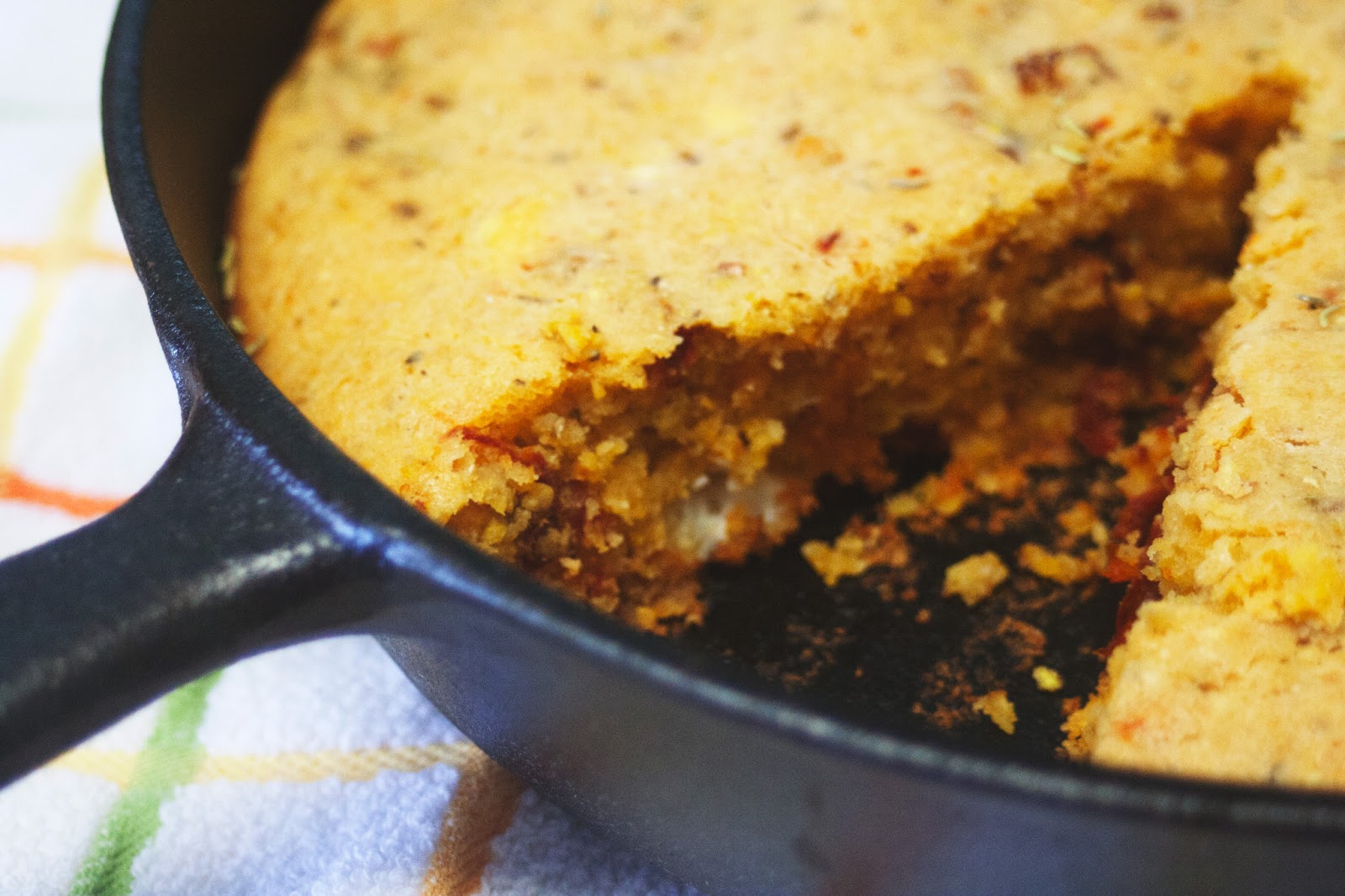 Gluten Free Sundried Tomato and Goat Cheese Cornbread