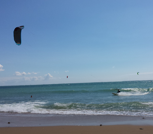 ... puis kite l'apres midi : une bonne journée ! .