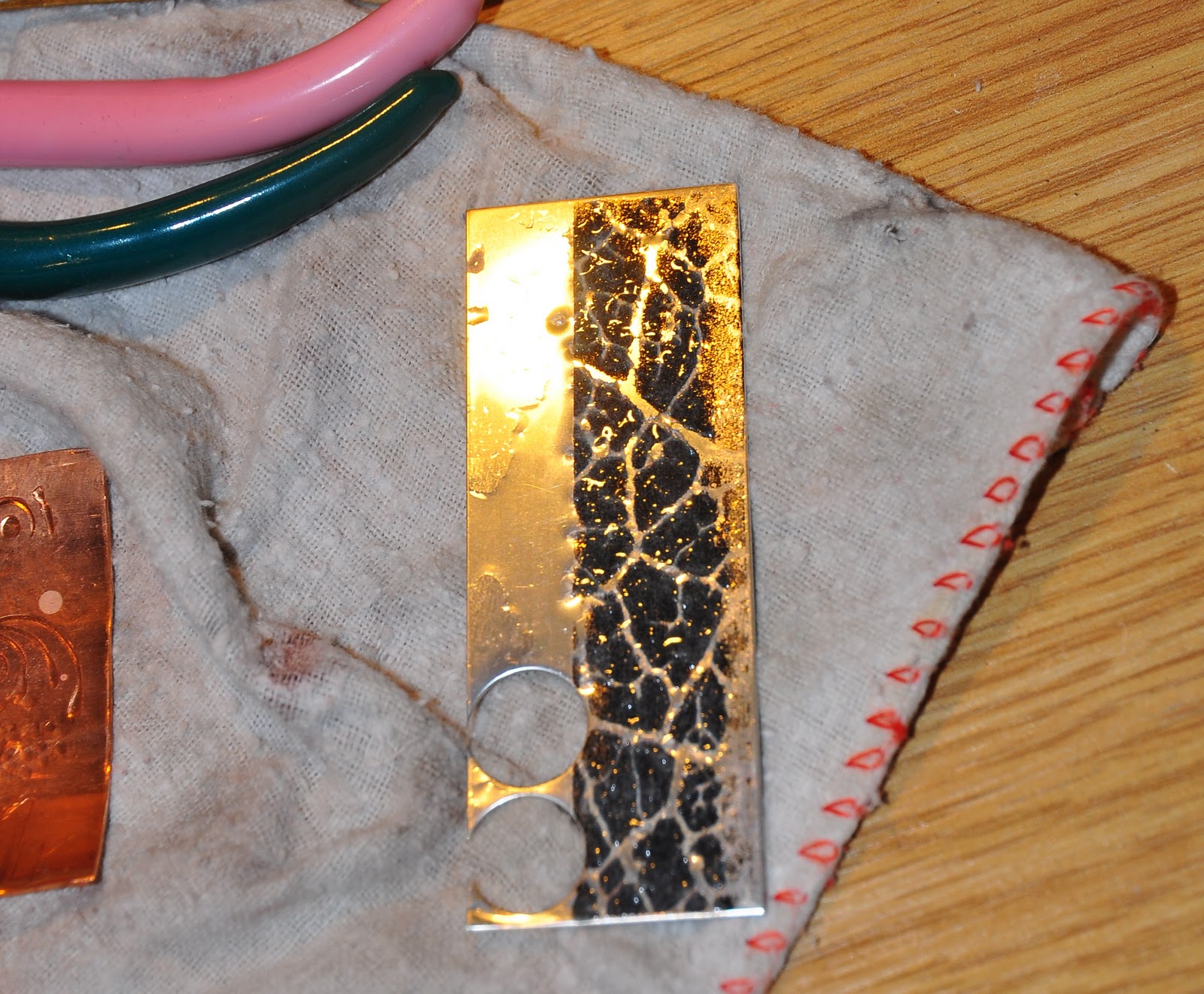 Pickle and flux Etching sterling silver tutorial