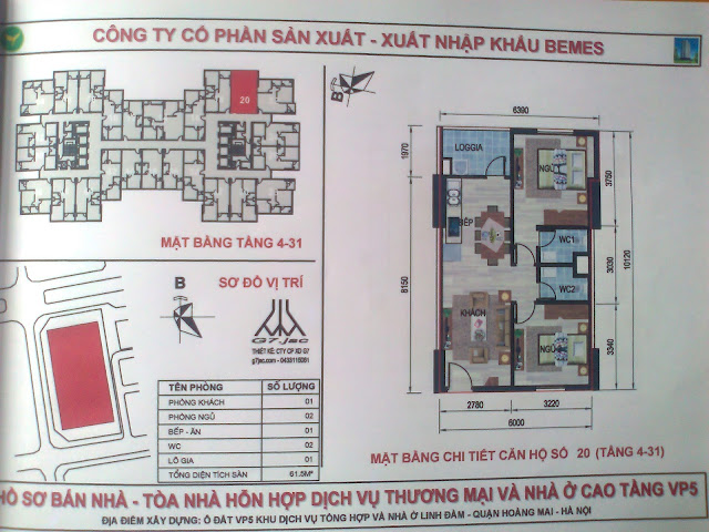 MẶT BẰNG CÁC CĂN HỘ VP5 LINH ĐÀM MẶT BẰNG CÁC CĂN HỘ VP5 LINH ĐÀM