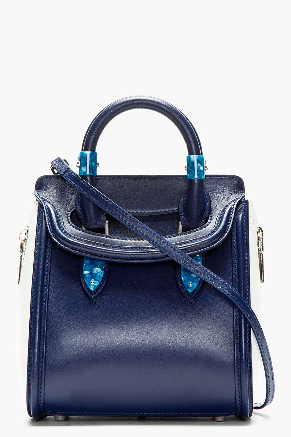 alexander mcqueen blue bag