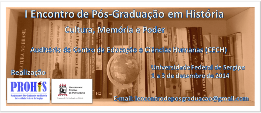 I Encontro de Pós-Graduação em História (UFS/UFPE)‏