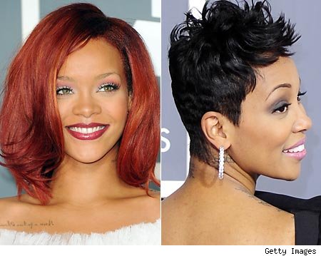 Polished Stars: Hairstyles..Rihanna & Monica