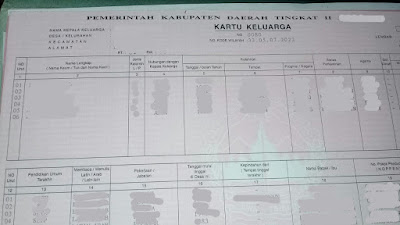 Mengetahui Letak Nomor Kartu Keluarga Mengetahui Letak Nomor Kartu Keluarga