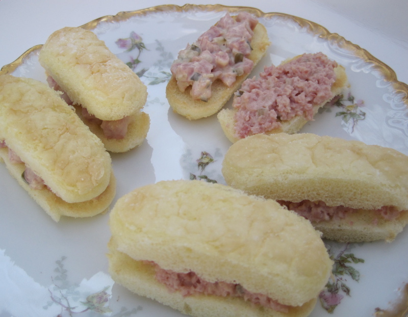 Tea With Friends Tea Sandwich Saturday 14 Ham Salad Ladyfingers