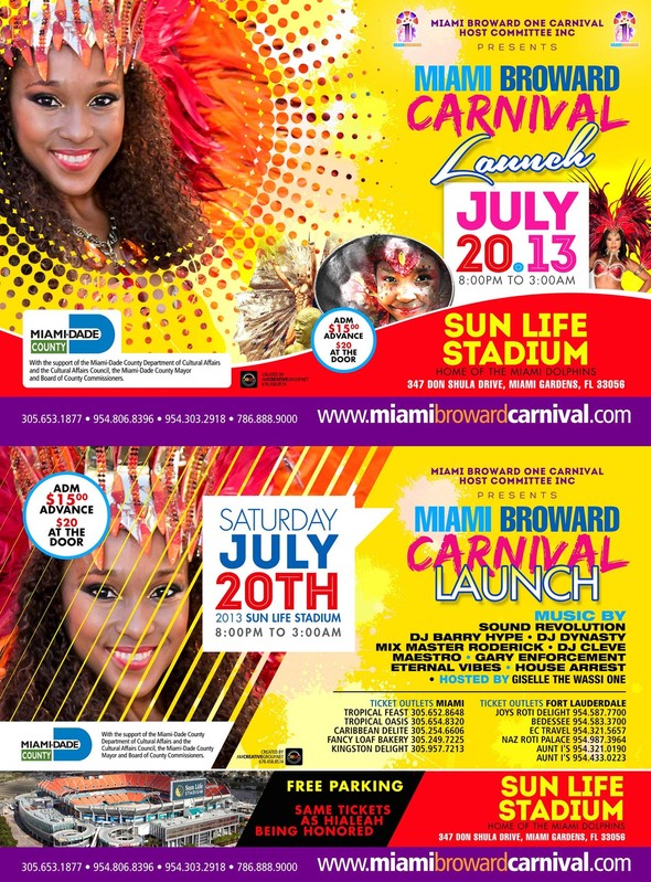 NEW VENUE FOR MIAMI CARNIVAL BAND LAUNCH DCARNIVALBABY
