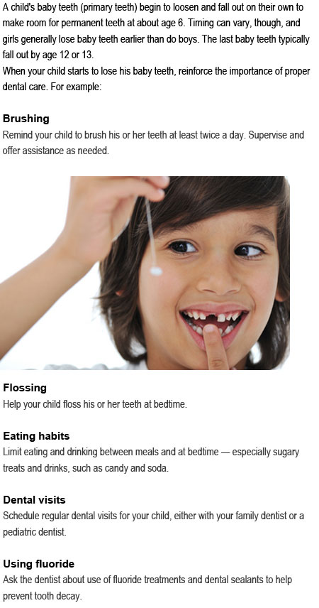When do kids lose their teeth