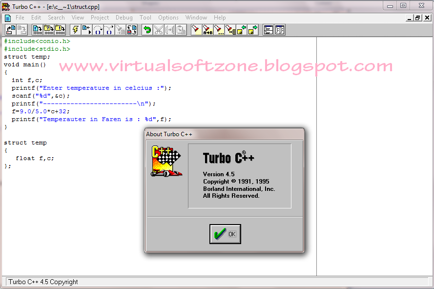 turbo c programming software free download full version