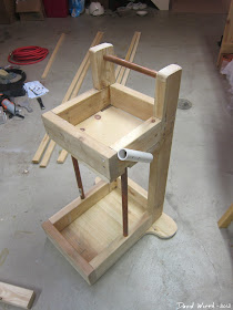 wooden welder cart, garage shop cart build