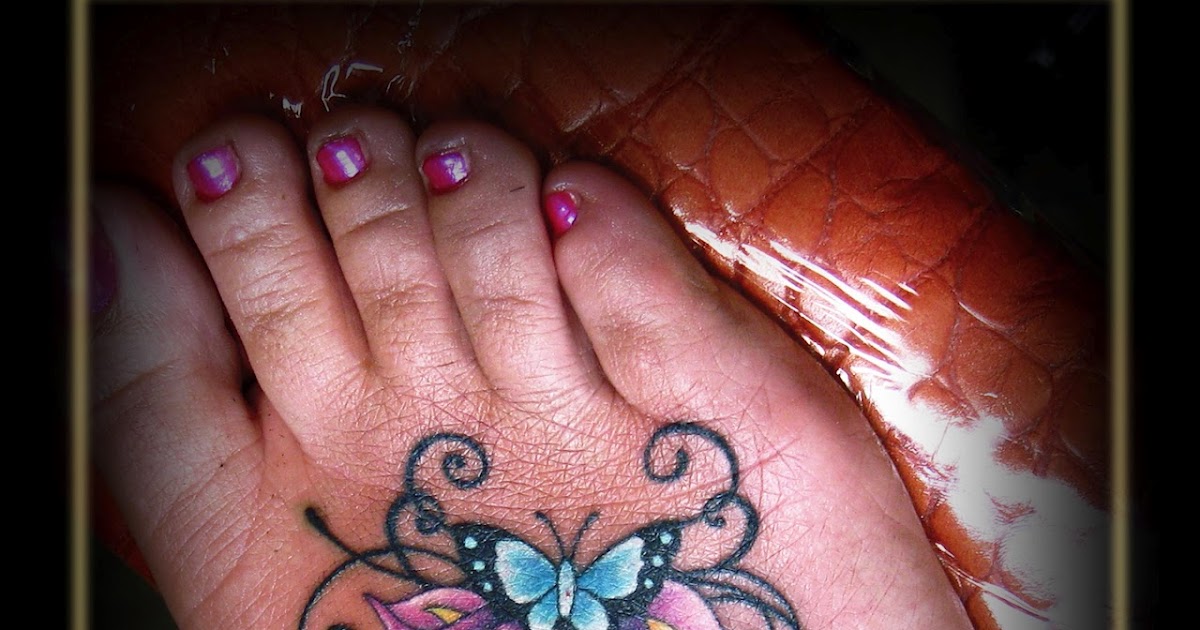 Brandi Egbert (Ink Well Tattoo) Butterfly and Calla Liliy fix up