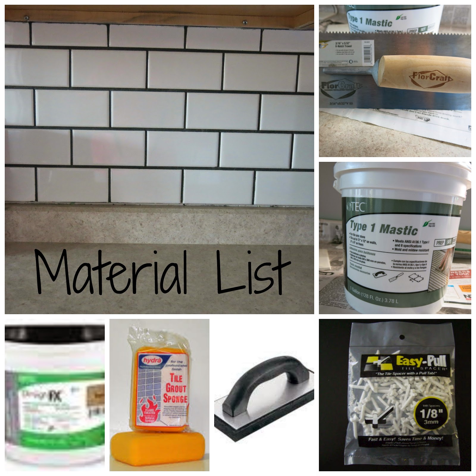 NoDak Nest Tiling and Mastic and Grout...Oh My!
