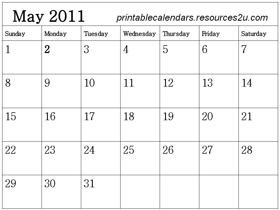 may 2011 calendar uk. 2011 printable calendar uk