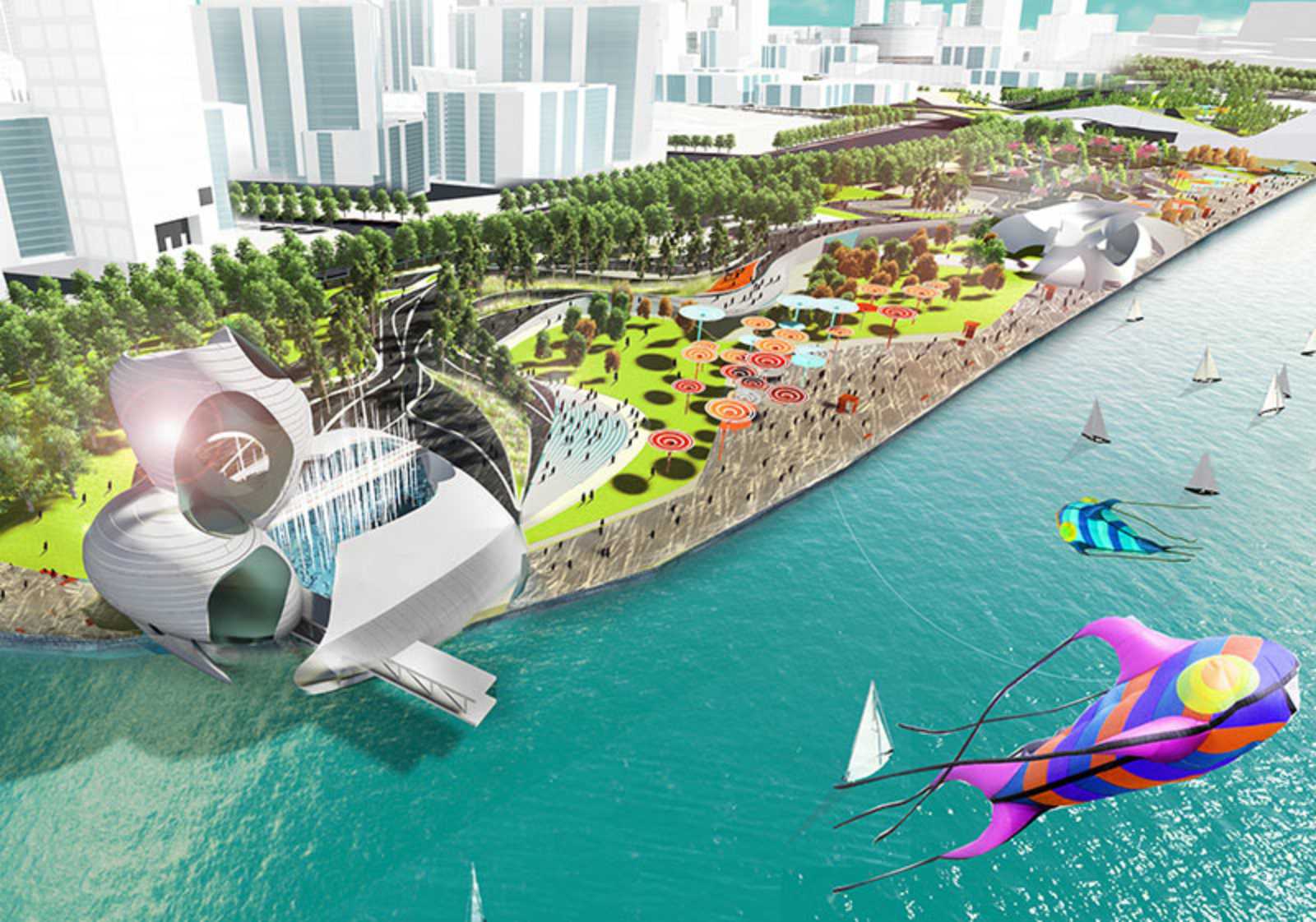 PUDONG WATERFRONT BY SWA GROUP + MORPHOSIS A As Architecture