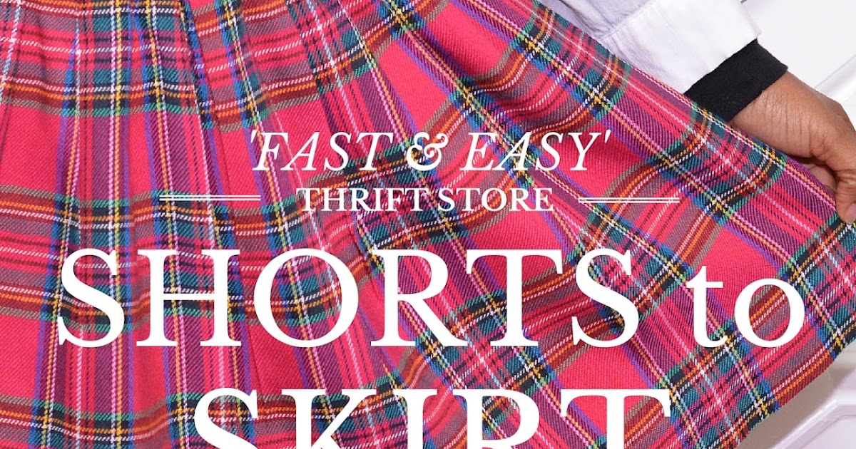 {DIY} Pink Plaid Shorts to Skirt Thriftanista in the City