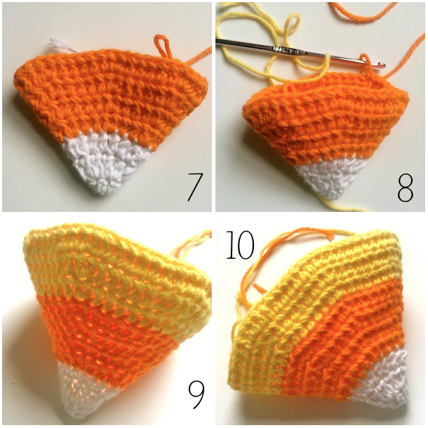 Zip It Zippers Meg's Crochet Candy Corn Zipper Pouch Tutorial