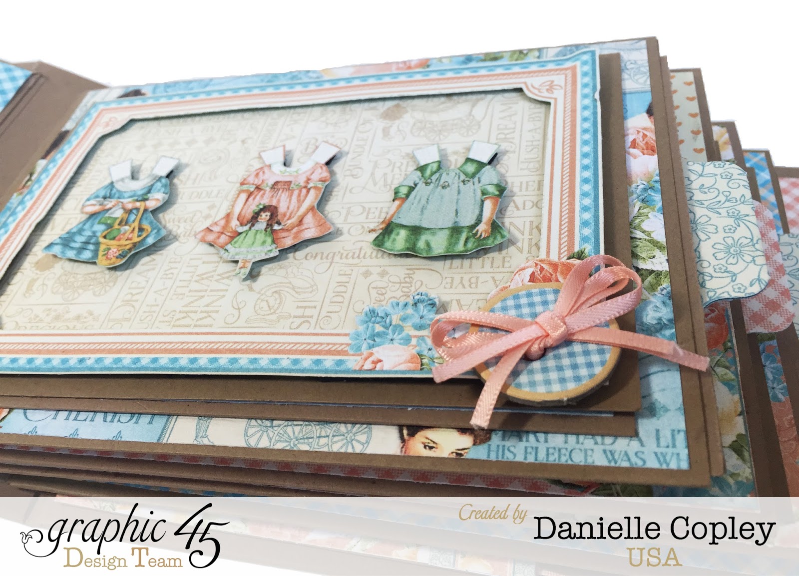 She's Sew Crafty Graphic 45 Precious Memories Baby Girl Mini Album