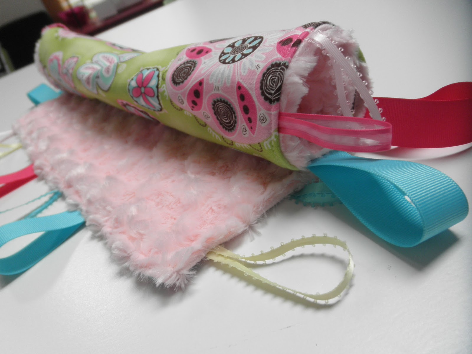 Sew Divertimento Baby Taggie Blanket Tutorial