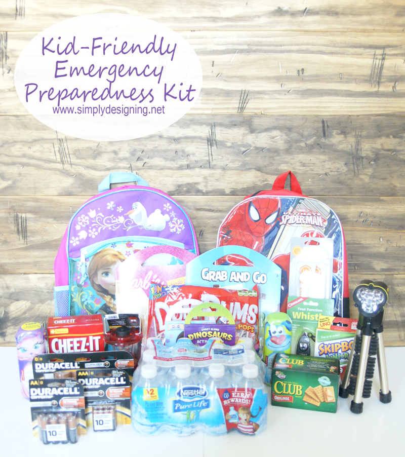 Kid-Friendly Emergency Preparedness Kit | Pinning for later so that I can make one of these!!!  | #PrepWithPower #shop #emergency #emergencypreparedeness