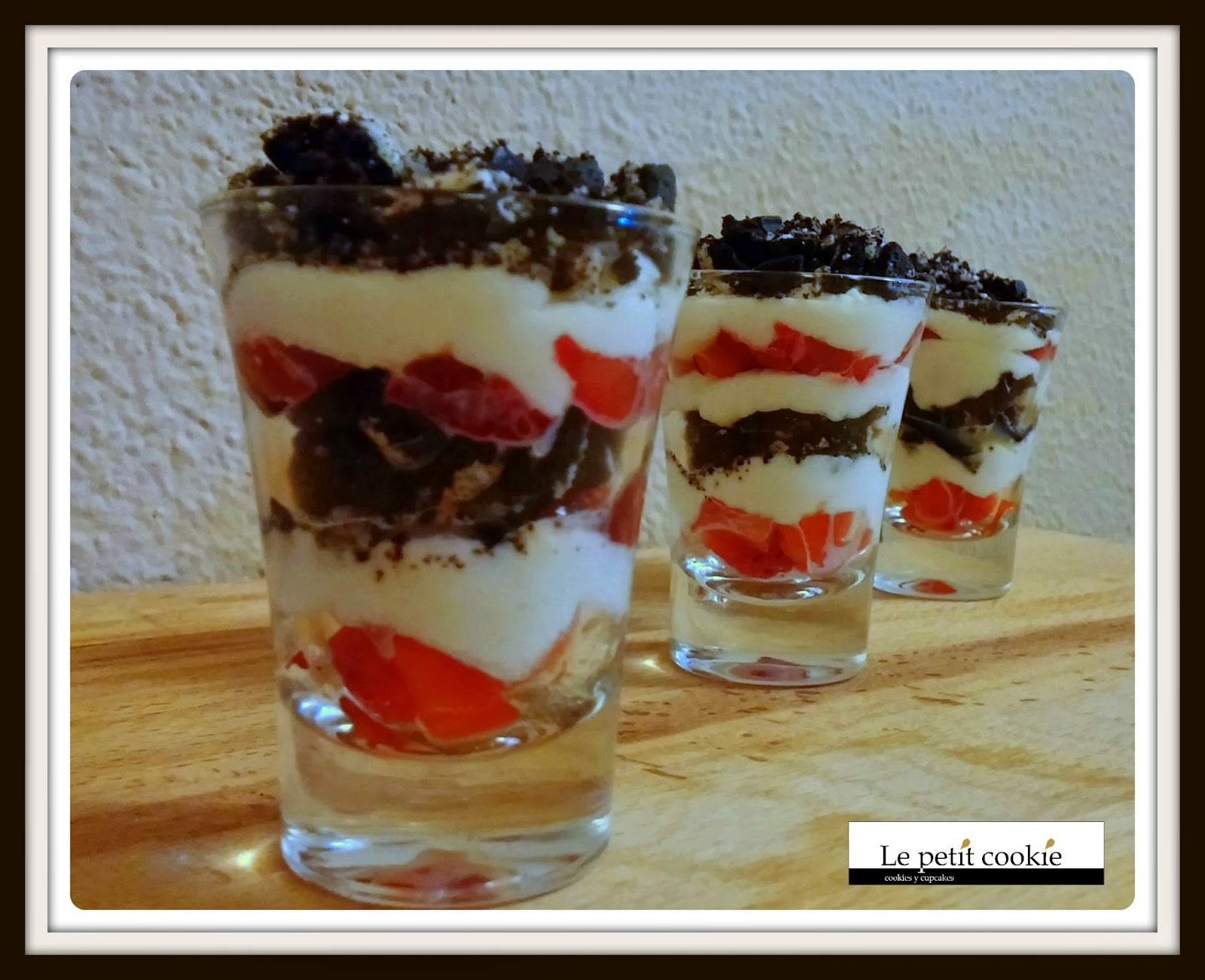 Le Petit Cookie Galletas y Cupcakes Oreo y fresas