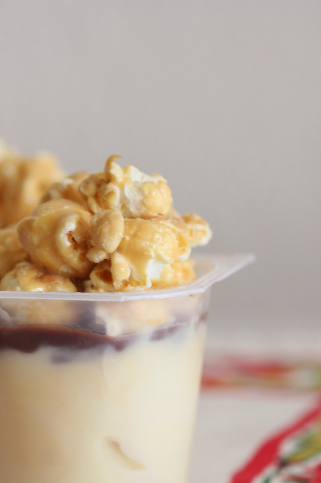 Tortillas and Honey Salted Caramel Pudding with Toffee Popcorn