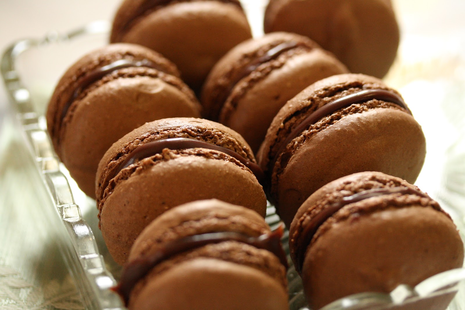 Chocolate Macarons Saving Room for Dessert