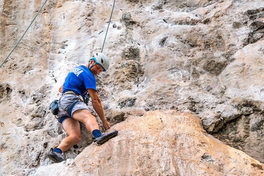 Railay. Rock climbing