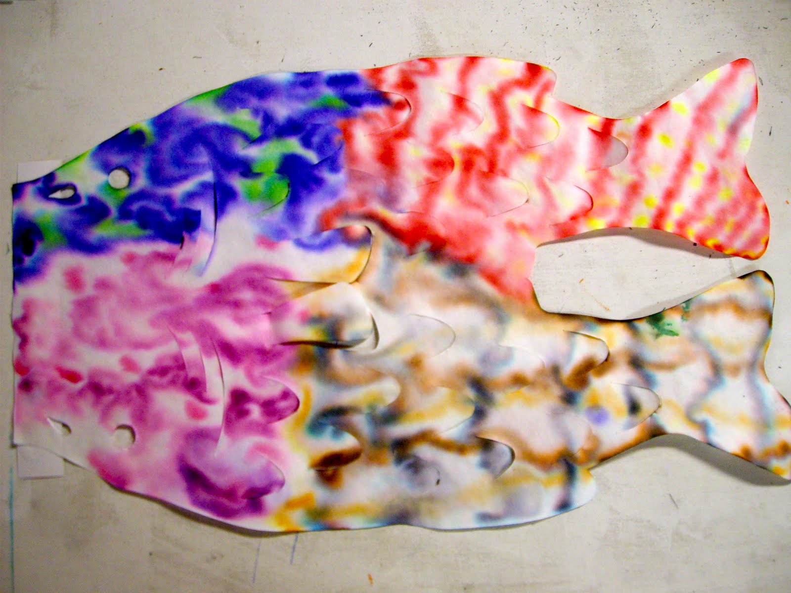 in the art room Koi fish Kites