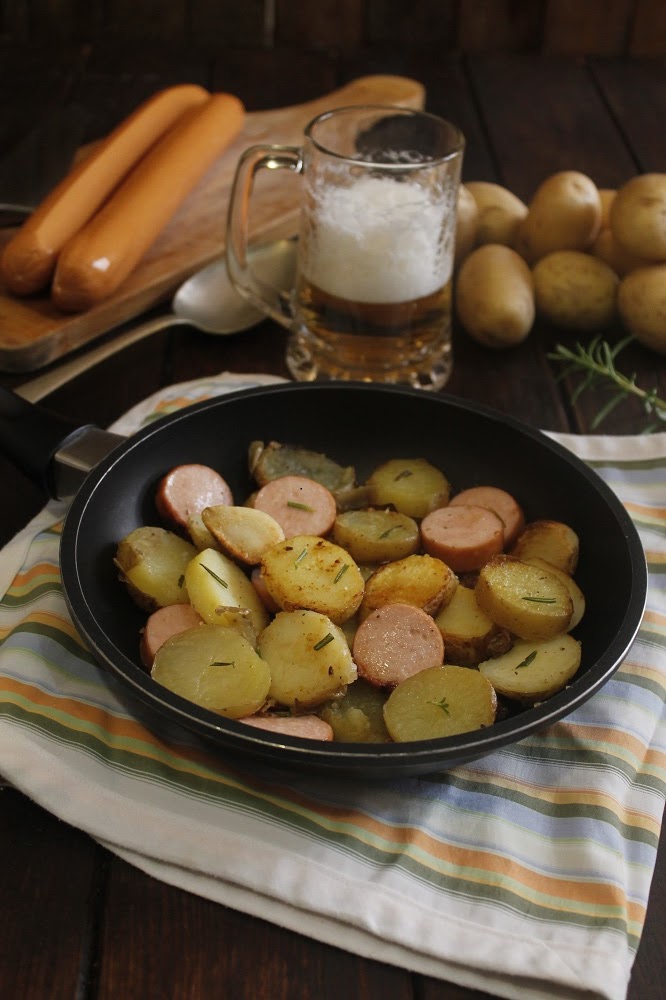 Patatas Con Salchichas Alemanas
