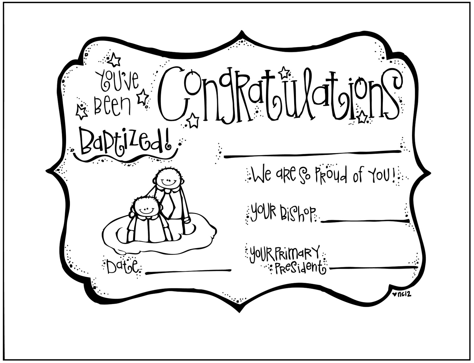 Baptism Certificate Template