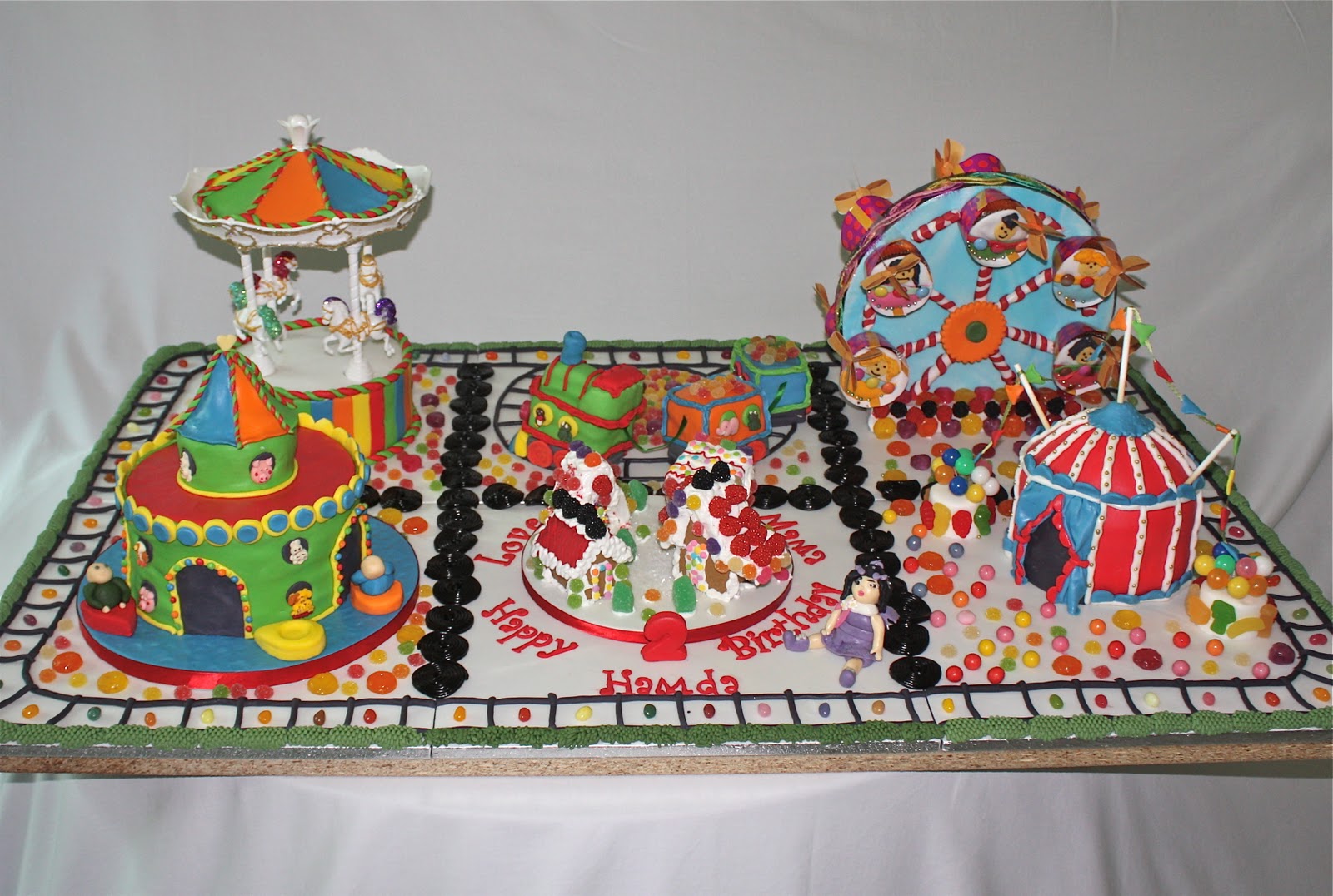  AMUSEMENT PARK CAKE.. Birthday cake kids, Holiday party