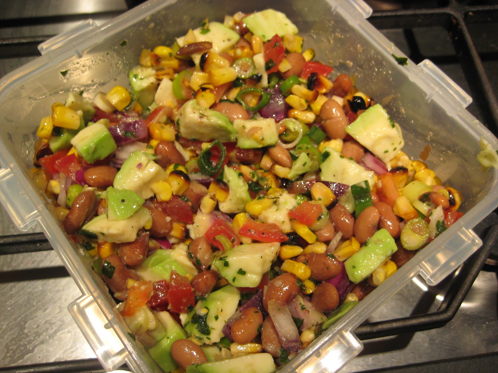 Lemon and Cheese Southwestern Pinto Bean Salad