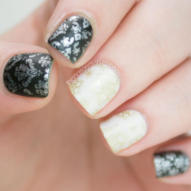 The Nailasaurus UK Nail Art Blog Wrapping Paper Nails, Christmas