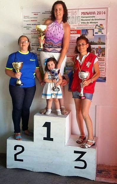 EL PODIUM DEL CAMPEONATO AUTONOMICO DE CASTILLA LA MANCHA FEMENINO