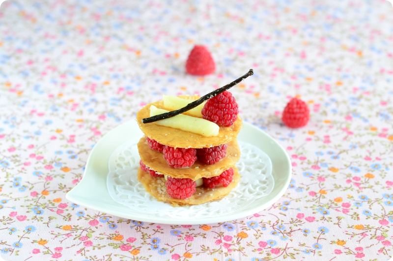 mushitza Caramelized Phyllo Napoleons with Vanilla Pastry Cream and