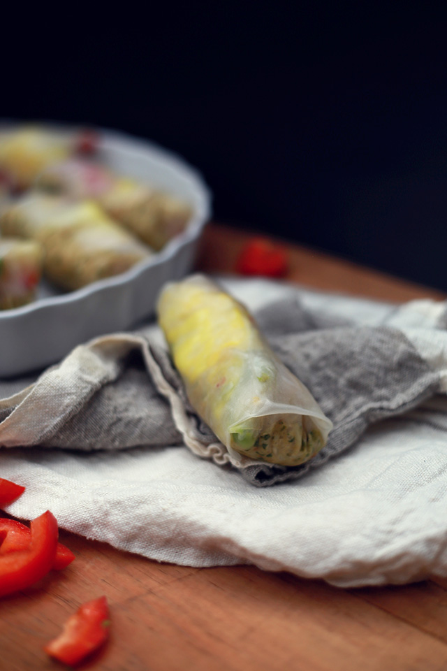 numie abbot pickled cabbage spring rolls