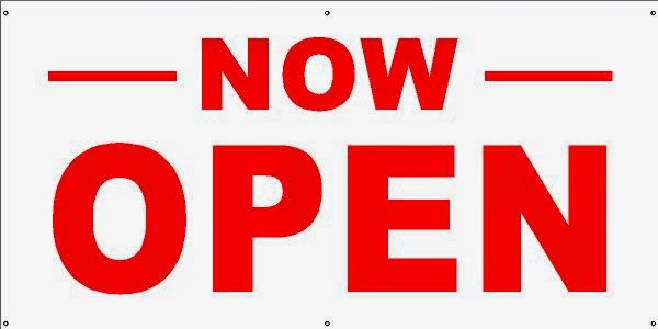 Get excited we are open today poster Southern Sandstone Climbs: Harrison's Rocks Toilets and Campsite Now Open