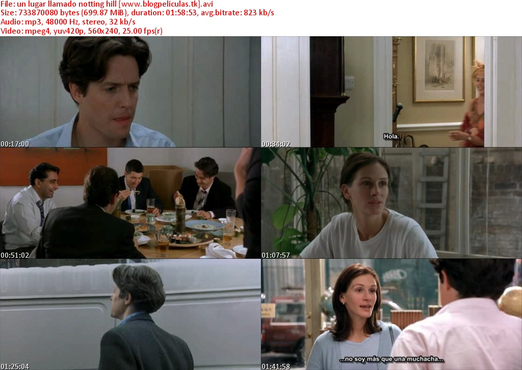 Un Lugar Llamado Notting Hill DVDRIP SUBTITULADO Blog Peliculas