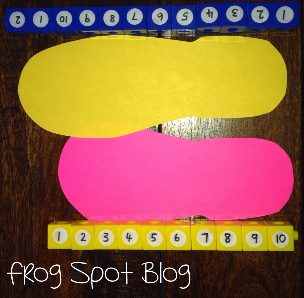 Early Number Ideas with Feet! From the Pond