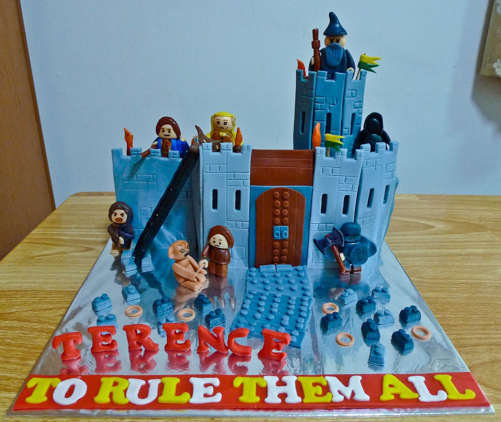 lord of the rings lego cake