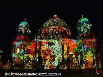 fetival of lights, berlin, illumination, 2013, berliner dom, alexanderplatz, fernsehturm, beleuchtet, lichterglanz, berlin leuchtet