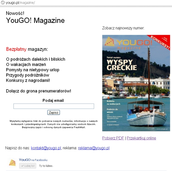 Magazyn o podróżach Czasopismo turystyczne