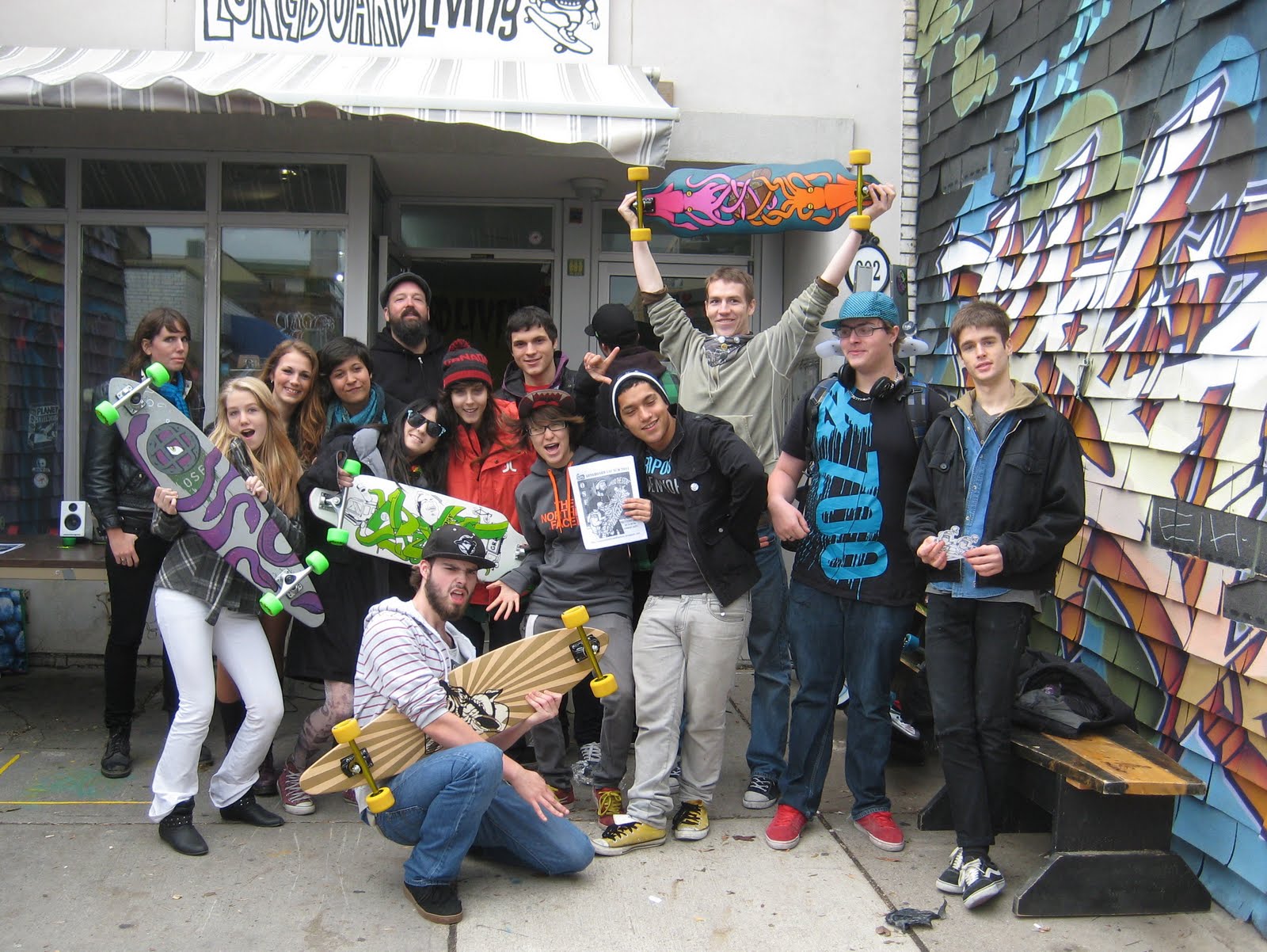 OASIS SKATEBOARD FACTORY Pics from Longboard Launch in Kensington Market