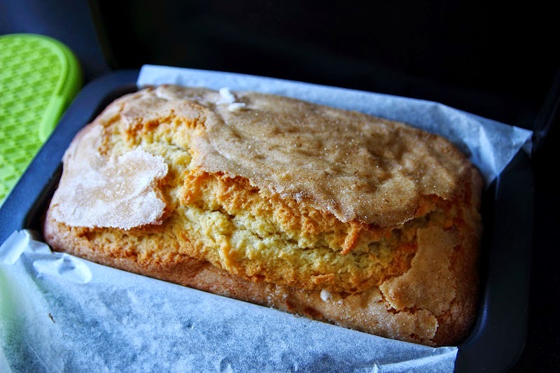 Deb's Dust Bunny Vanilla Loaf Cake