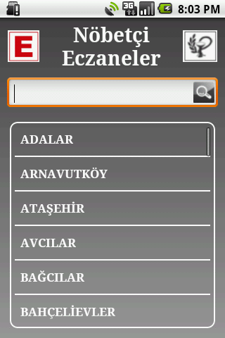 Android Ustasi Nobetci Eczaneler Android Uygulamasi