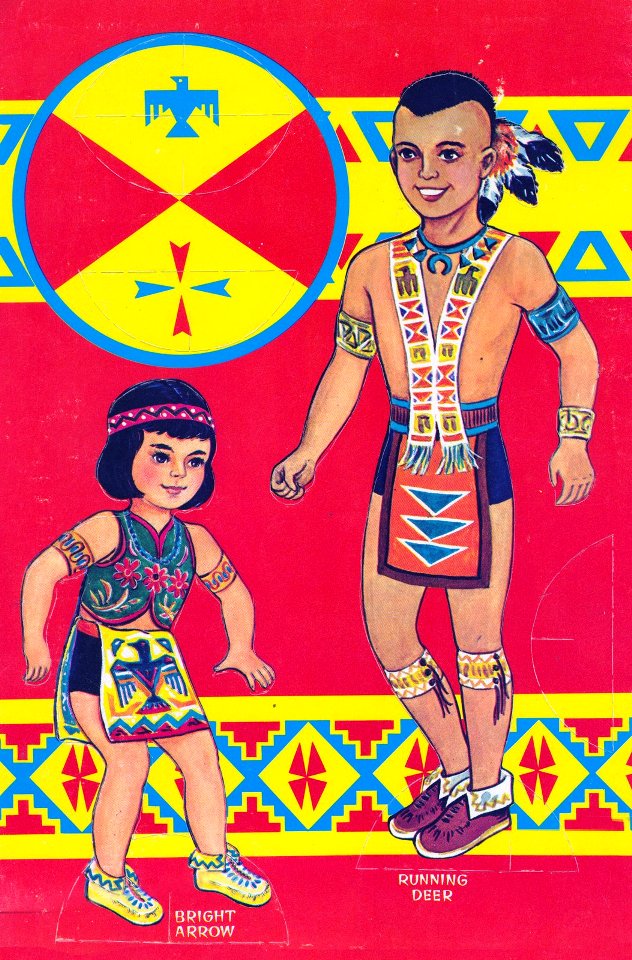 ☆Sharon's Sunlit Memories☆ Saalfield Indian Paper Dolls 1367