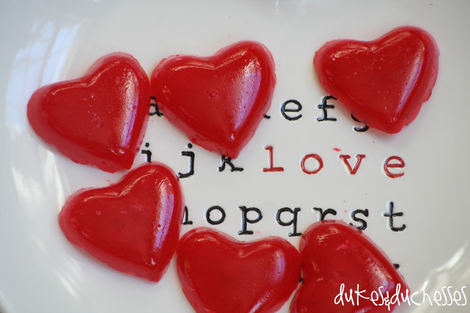 Red Hot Cinnamon Candy Hearts Dukes and Duchesses