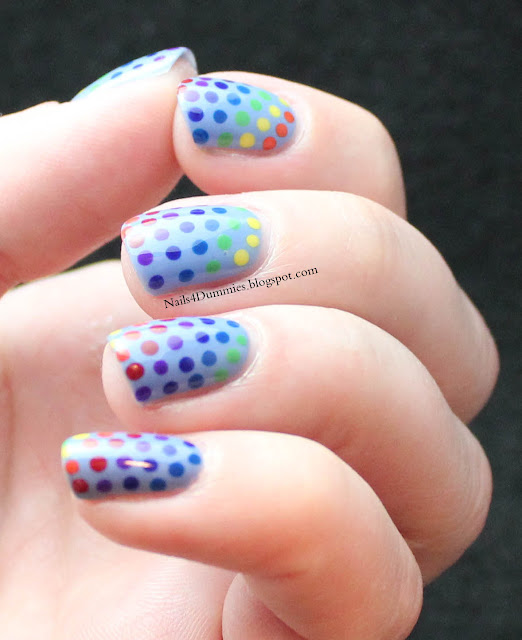 Nails4Dummies - Rainbow Dots Nails