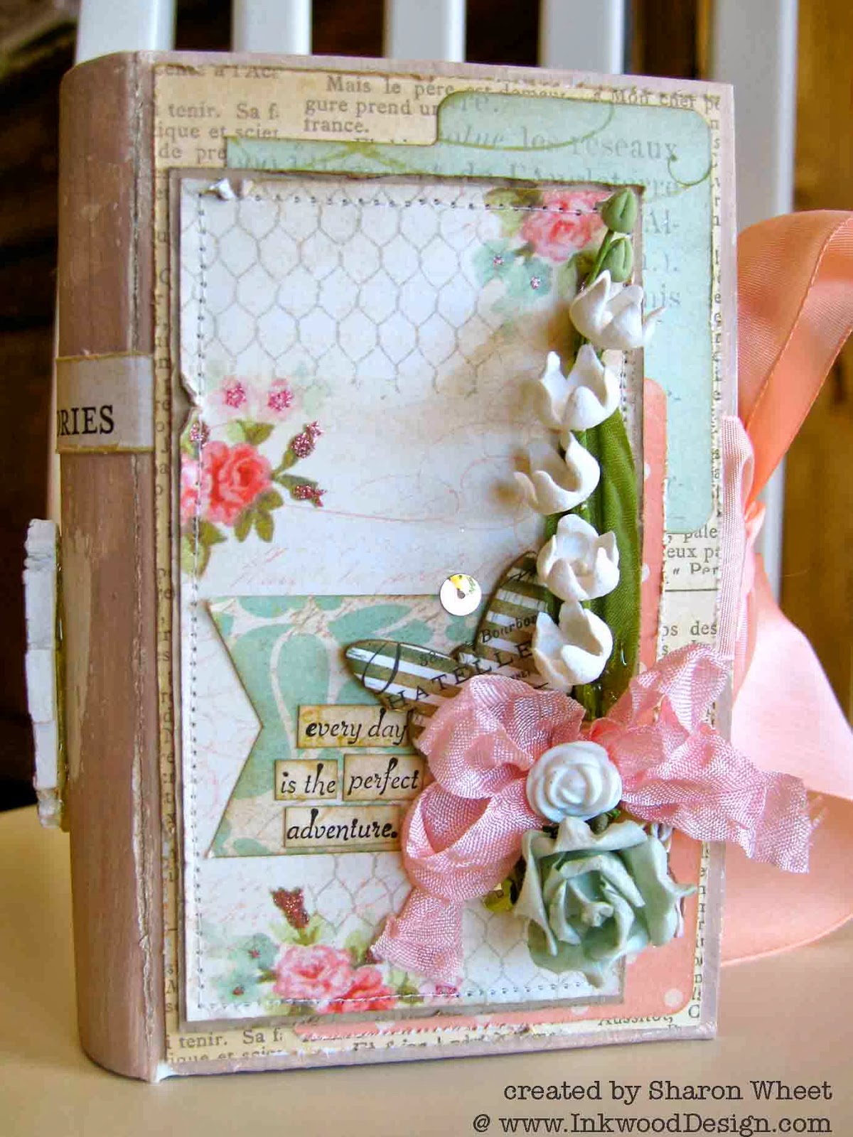 Designs by Sharon Altered Paper Mache Book Box Complete
